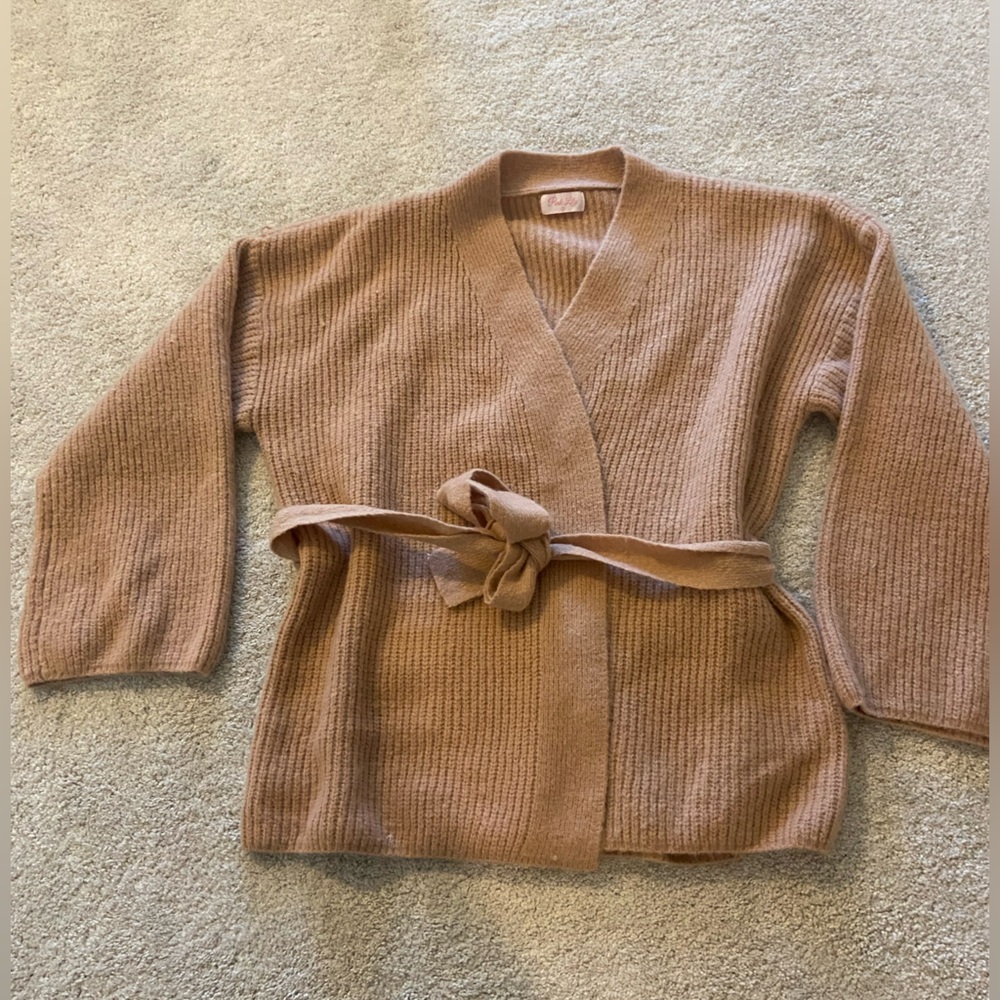 Pink Lily Warm Brown Cardigan